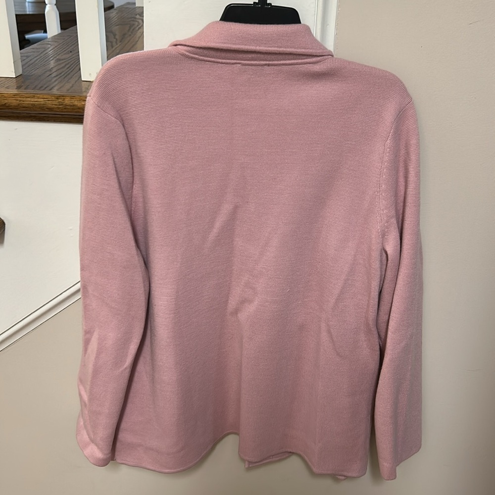 Talbots 🎊Host Pick🎉 Light Pink open cardigan blazer like new - Picture 12 of 16